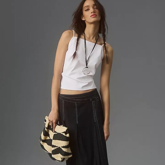 Anthropologie Open-Back Apron Tank (New - Navy) - Picture 4 of 4